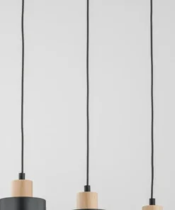 Best Sale Sklep Kaja Potrójna lampa wisząca z elementami z drewna AL 62092 | Kaja