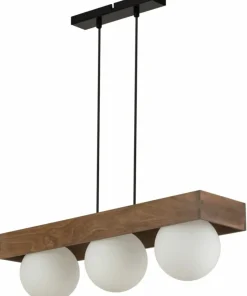 Cheap Sklep Kaja Potrójna lampa wisząca z ozdobnym drewnem SIG 33665 z serii BLOOM