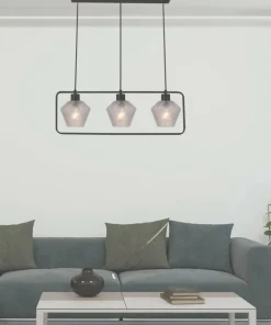 Shop Sklep Kaja Potrójna lampa wisząca ze szklanymi kloszami 33-26866 z serii NIKO | Kaja Oświet czarny