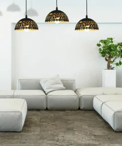 Sale Sklep Kaja Potrójna lampa wisząca ze stylowymi kloszami ML6136 z serii LISA | Kaja Oświetle czarny