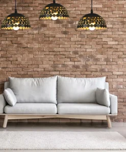 Sale Sklep Kaja Potrójna lampa wisząca ze stylowymi kloszami ML6136 z serii LISA | Kaja Oświetle czarny