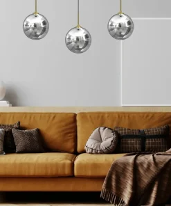 Best Sale Sklep Kaja Potrójna lampa wisząca ze złotą dekoracją MLP8415 z serii REFLEX | Kaja Oświetle