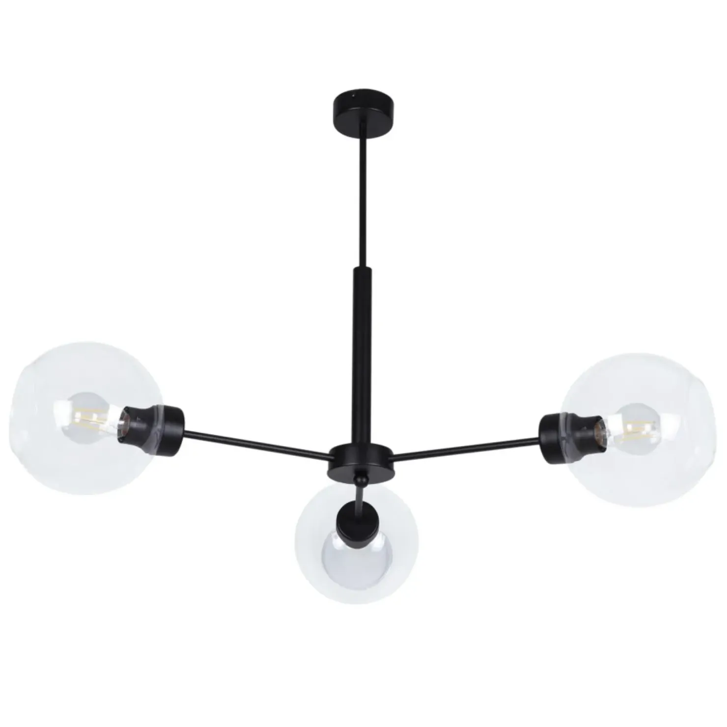 Clearance Sklep Kaja Potrójna lampa z przezroczystymi kloszami K-4856 LAMBERT | Kaja