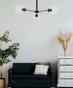 Clearance Sklep Kaja Potrójna lampa z przezroczystymi kloszami K-4856 LAMBERT | Kaja