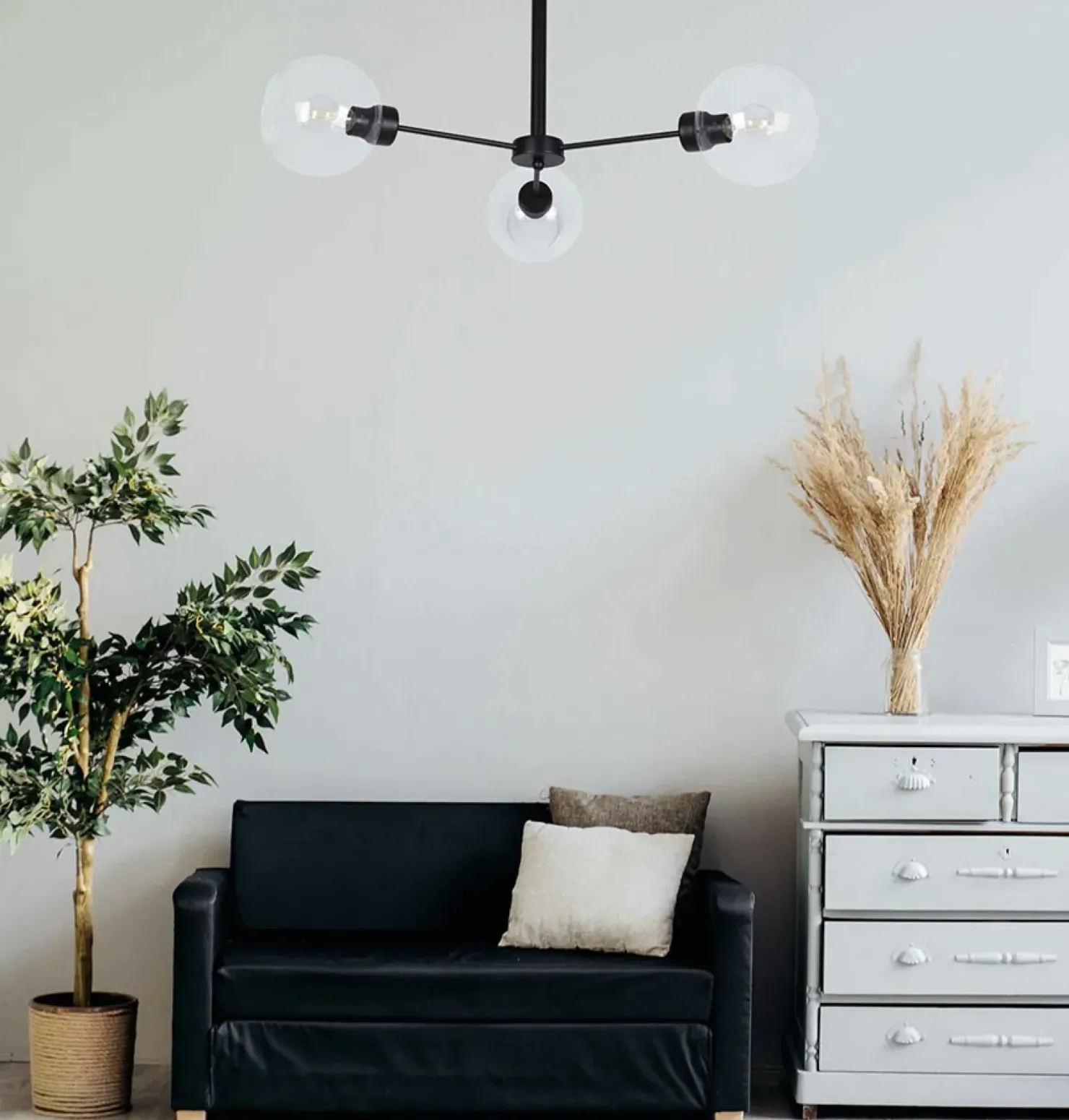 Clearance Sklep Kaja Potrójna lampa z przezroczystymi kloszami K-4856 LAMBERT | Kaja