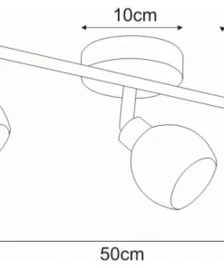 Potrójna lampa z ruchomymi kloszami K-C9528/3 AZELA | Kaja Oświetlenie*Sklep Kaja New