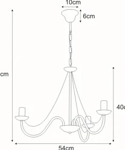 Potrójna, rustykalna lampa wisząca K-3990 BARTEZ | Kaja Oświetlenie*Sklep Kaja Discount