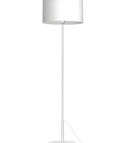 Prosta, biała lampa podłogowa z abażurem LX 3434 ARDEN | Kaja*Sklep Kaja Online