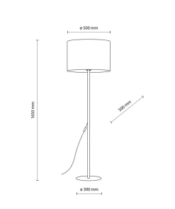 Prosta, klasyczna lampa podłogowa TK 16013 EARTH | Kaja Oświetlenie*Sklep Kaja Shop