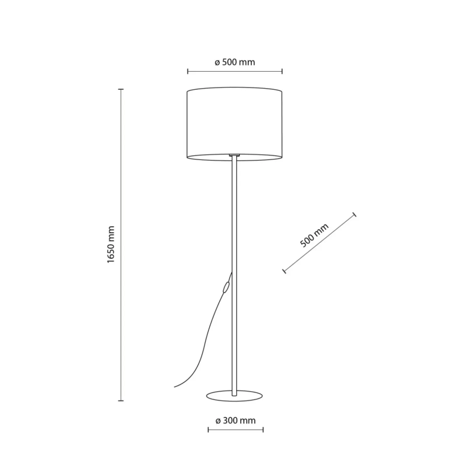 Prosta, klasyczna lampa podłogowa TK 16013 EARTH | Kaja Oświetlenie*Sklep Kaja Shop