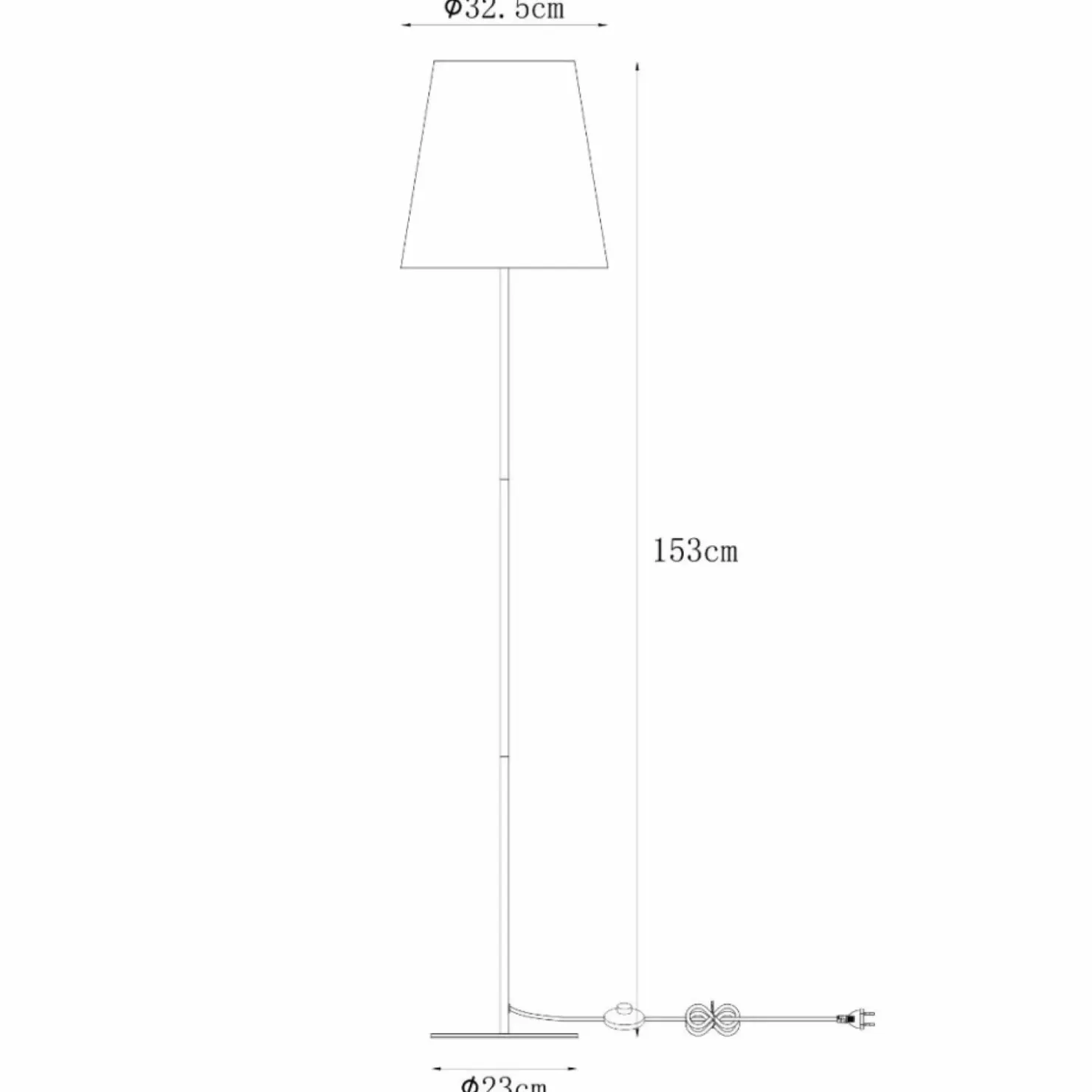 Prosta, klasyczna lampa stojąca z abażurem ZM A4003 z serii RIVA*Sklep Kaja Cheap