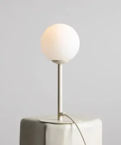 Prosta, kremowa lampka stołowa z kloszem 1080B9 PINNE | Kaja*Sklep Kaja Cheap