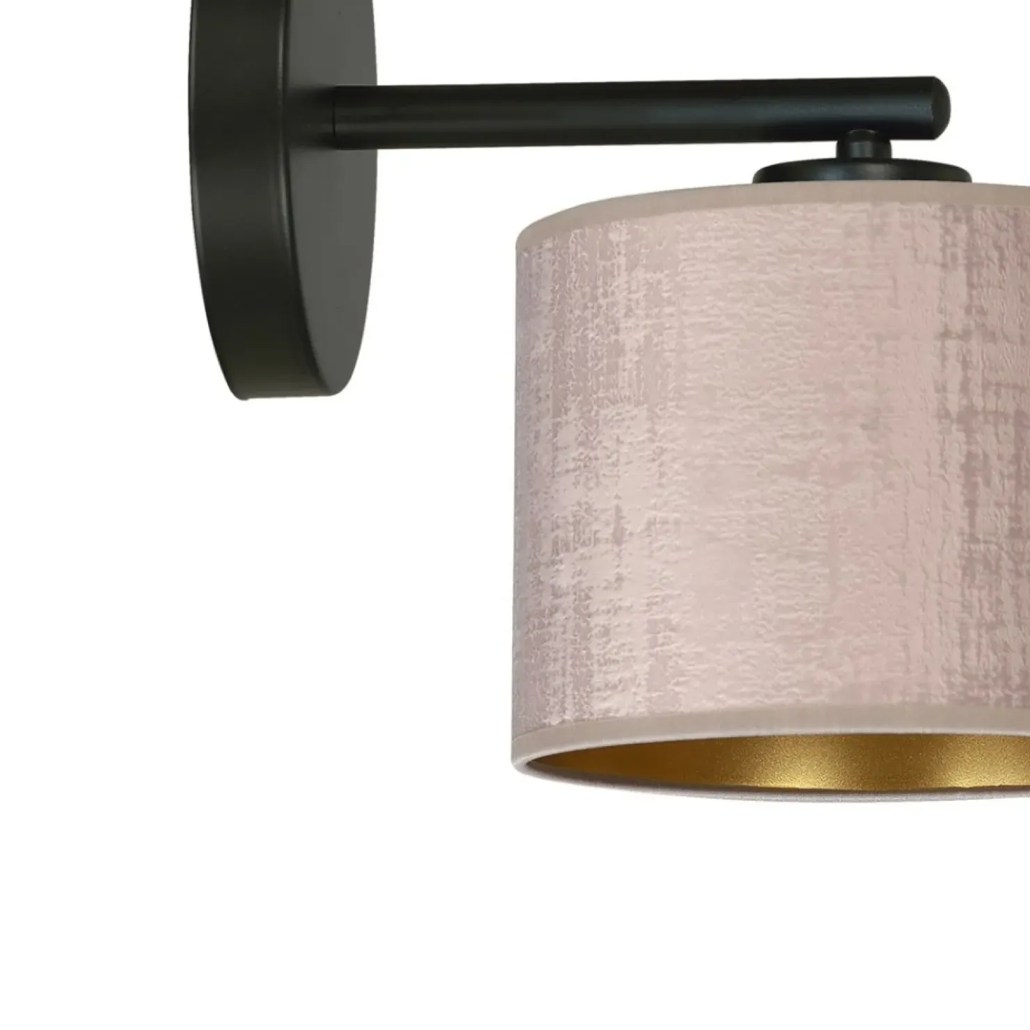 Prosta lampa ścienna z dwukolorowym abażurem 1053/K1 HILDE | Kaja*Sklep Kaja Outlet