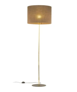 Prosta lampa na złotej nodze TK 16031 UMBERTO BROWN GOLD | Kaja*Sklep Kaja Best Sale