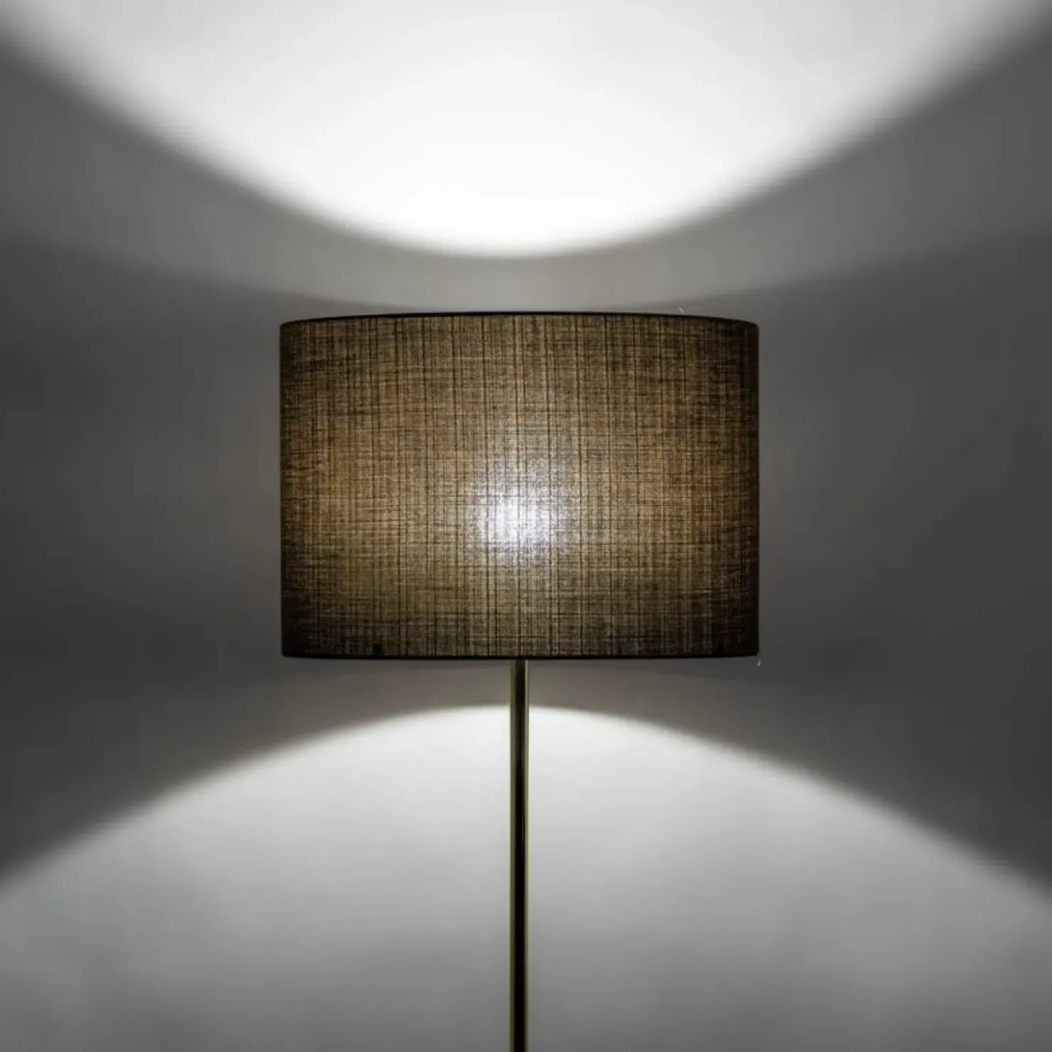 Prosta lampa na złotej nodze TK 16031 UMBERTO BROWN GOLD | Kaja*Sklep Kaja Best Sale