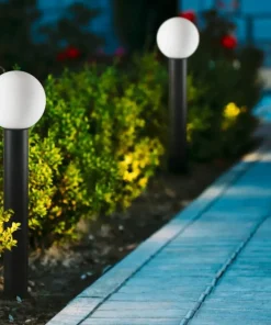Prosta lampa ogrodowa z okrągłym kloszem OFL-8081-BL FELTRE | Kaja*Sklep Kaja Clearance