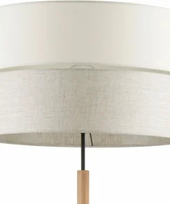 Prosta lampa podłogowa na drewnianej nodze TK 5597 z serii ECO | Kaja*Sklep Kaja New