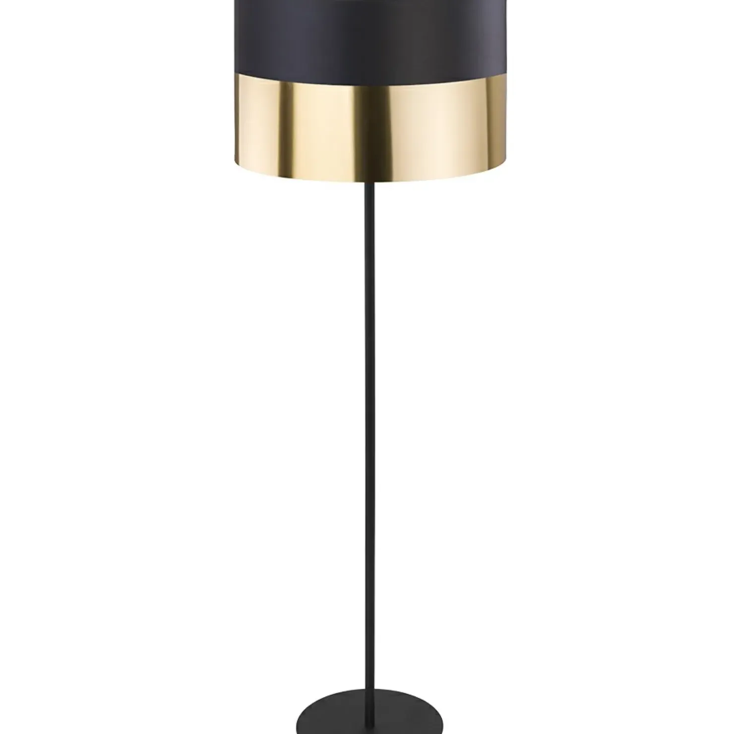 Prosta lampa podłogowa z eleganckim abażurem TK 5122 serii LONDYN GOLD*Sklep Kaja Outlet