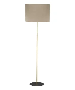 Prosta lampa stojąca do salonu TK 16035 UMBERTO LINEN GOLD | Kaja*Sklep Kaja Shop