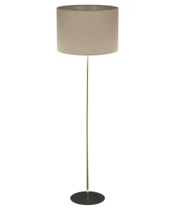 Prosta lampa stojąca do salonu TK 16035 UMBERTO LINEN GOLD | Kaja*Sklep Kaja Shop