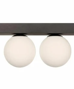 Best Sklep Kaja Prosta lampa sufitowa z 2 białymi kloszami ZM 1205 SPHERE | Kaja