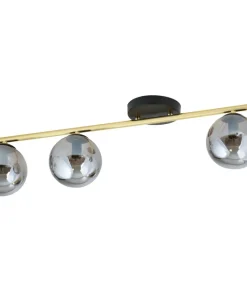 Shop Sklep Kaja Prosta lampa sufitowa z grafitowymi kloszami 1250/3 z serii MONZA