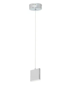 Fashion Sklep Kaja Prosta lampa w stylu minimalistycznym ML441 CUADRA | Kaja Oświetlenie chrom