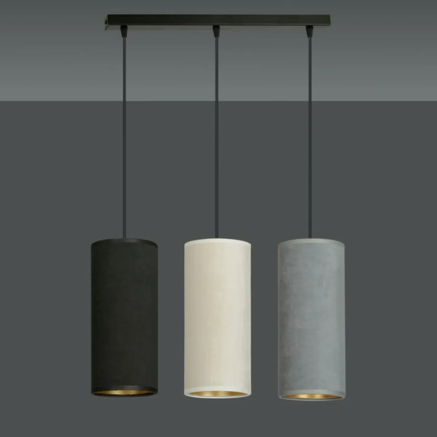 Sale Sklep Kaja Prosta lampa wisząca z kolorowymi abażurami 1068/3 BENTE | Kaja