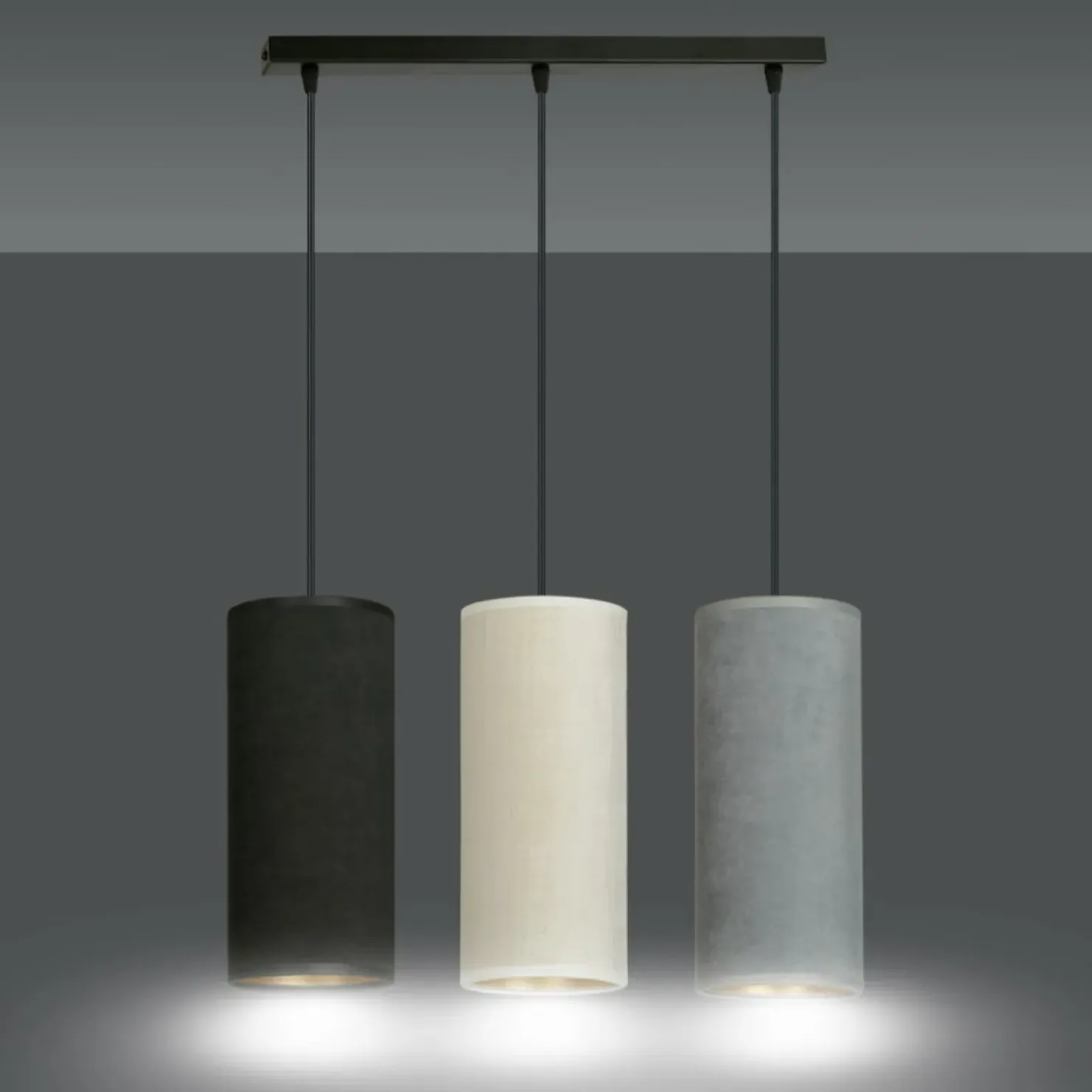Sale Sklep Kaja Prosta lampa wisząca z kolorowymi abażurami 1068/3 BENTE | Kaja