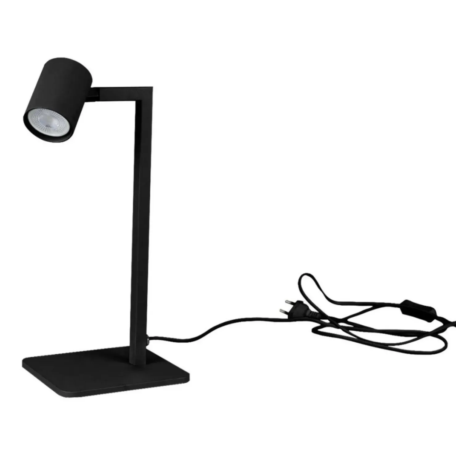 Prosta lampka biurkowa w stylu industrialnym LP-731/1T BK z serii SNOW*Sklep Kaja Best