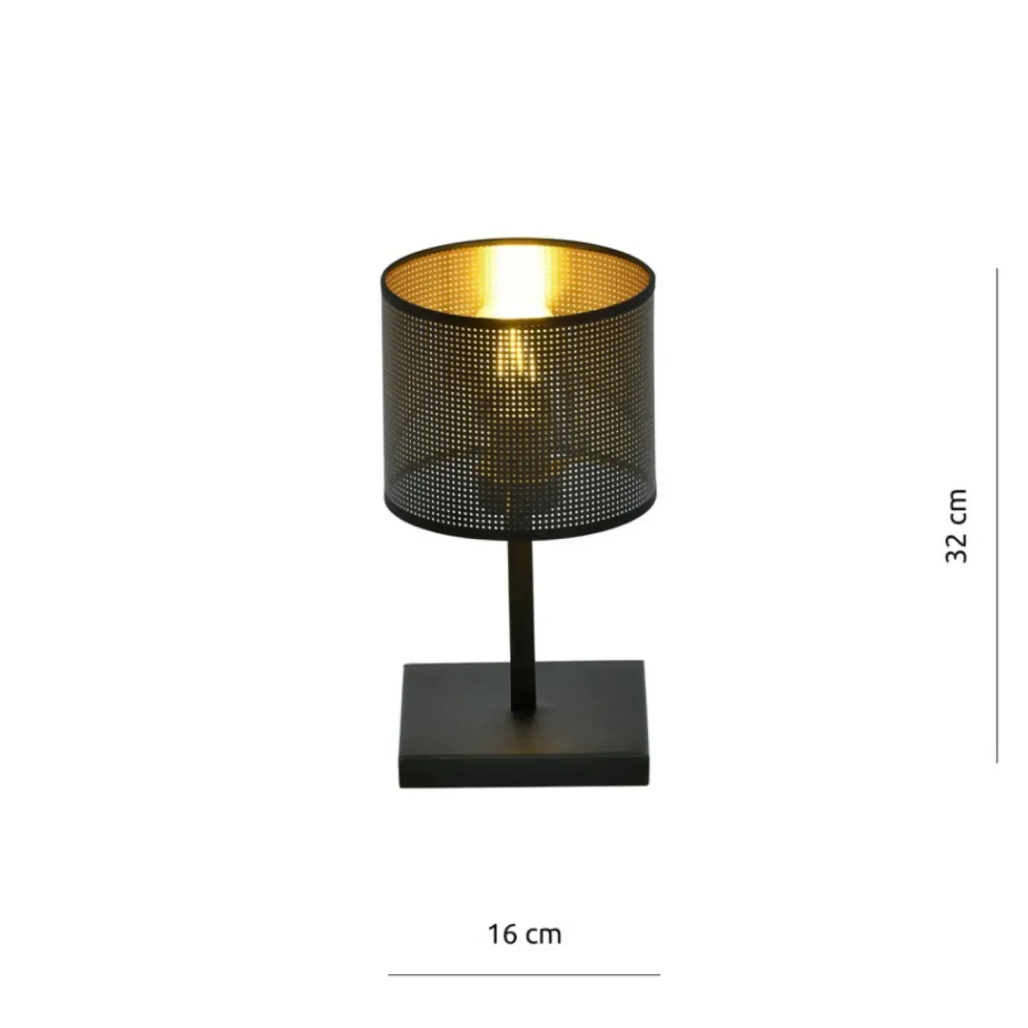 Prosta lampka z dwukolorowym abażurem 1144/LN1 JORDAN | Kaja*Sklep Kaja Discount