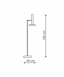 Prosta, minimalistyczna lampa stojąca LP-1661/1F WH HAT | Kaja*Sklep Kaja Best Sale