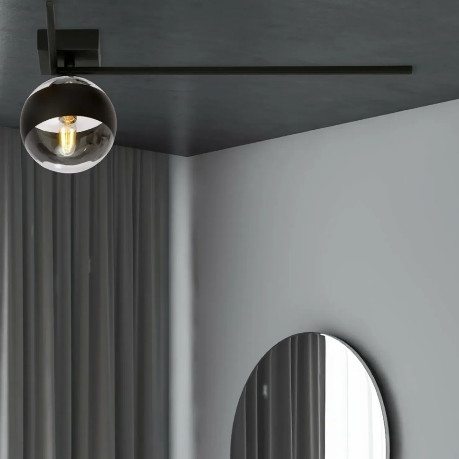 Clearance Sklep Kaja Prosta, pojedyncza lampa sufitowa z kloszem 1132/1F IMAGO | Kaja