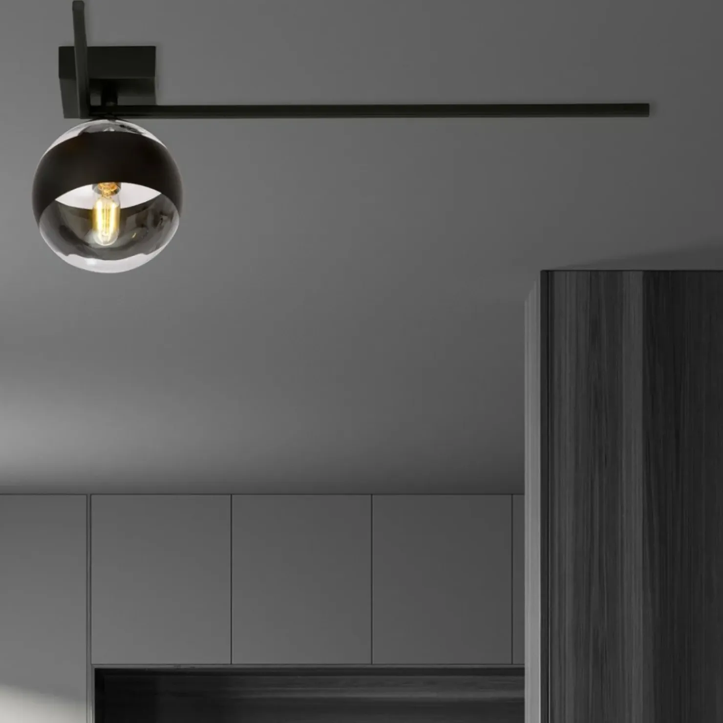 Clearance Sklep Kaja Prosta, pojedyncza lampa sufitowa z kloszem 1132/1F IMAGO | Kaja