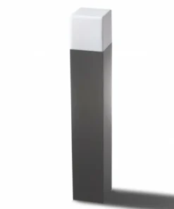Prosta szara lampa ogrodowa słupek E27 AZ4358 SORANO | Kaja*Sklep Kaja Clearance