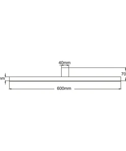 Prosty, łazienkowy kinkiet LED nad lustro LP-778/1W L WH NEVADA*Sklep Kaja Sale