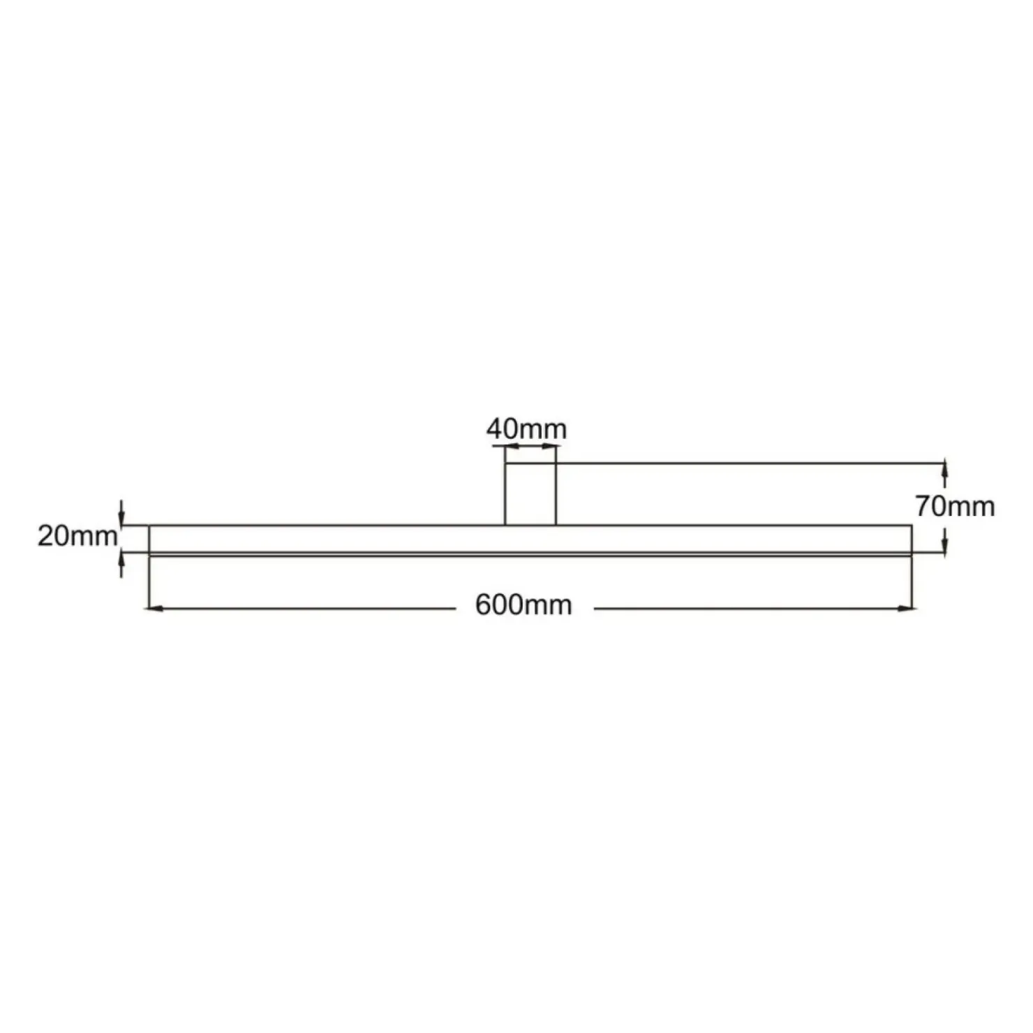 Prosty, łazienkowy kinkiet LED nad lustro LP-778/1W L WH NEVADA*Sklep Kaja Sale