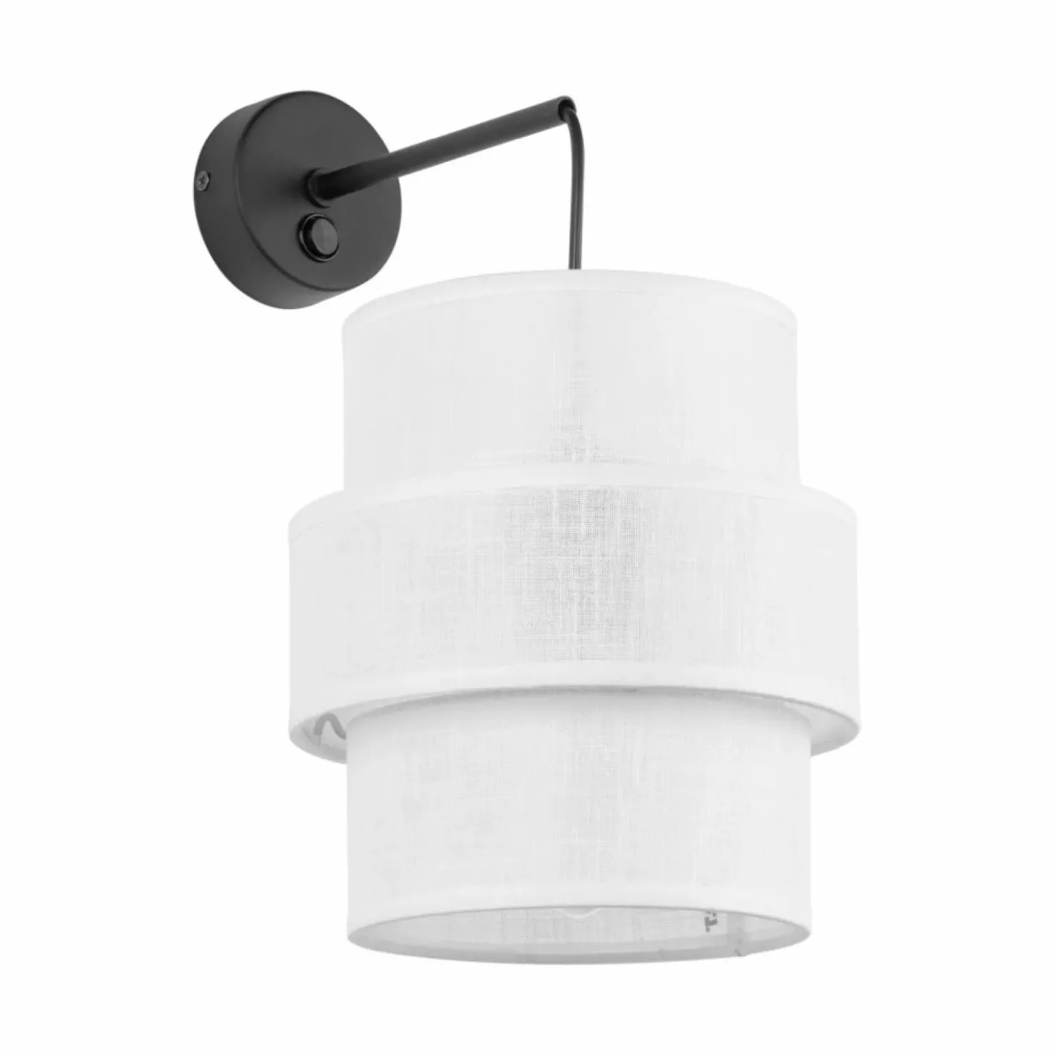 Prosty kinkiet z wiszącym abażurem TK 5956 CALISTO WHITE | Kaja*Sklep Kaja Best