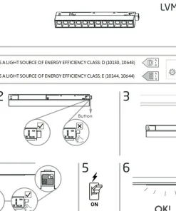 Prosty reflektor do szyny magnetycznej 1F 10644 LVM FOCUS LED | Kaja*Sklep Kaja Cheap