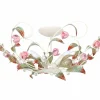 Prowansalska, zdobiona lampa sufitowa LX 465 ROSE | Kaja Oświetlenie*Sklep Kaja Outlet