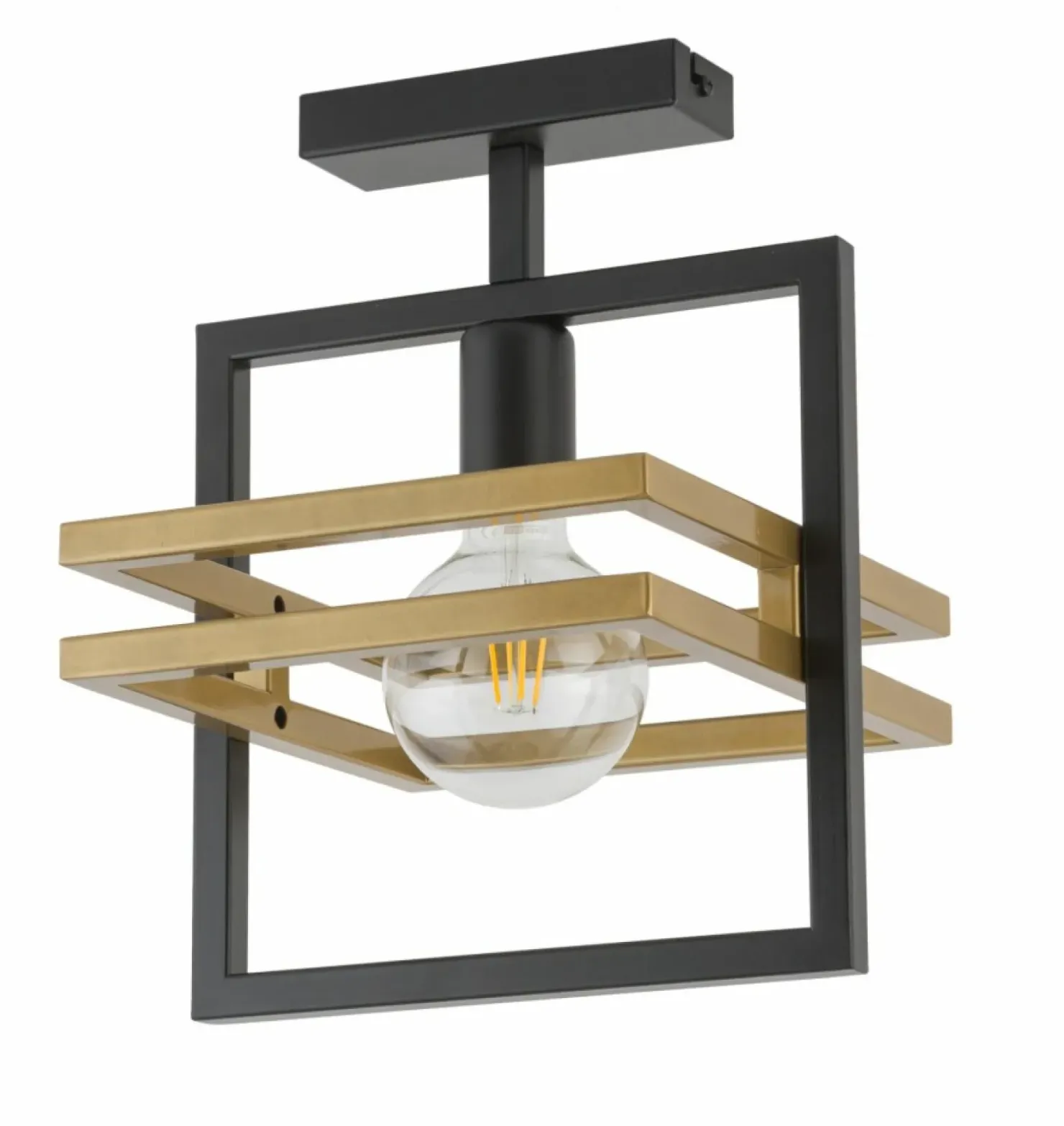 Sale Sklep Kaja Punktowa, geometryczna lampa sufitowa SIG 32398 z serii MERCI CZ/ZŁ