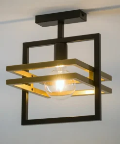Sale Sklep Kaja Punktowa, geometryczna lampa sufitowa SIG 32398 z serii MERCI CZ/ZŁ