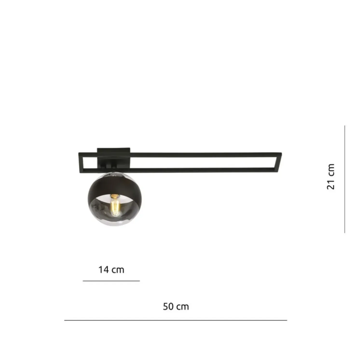 Punktowa lampa sufitowa z metalową ramką 1132/1C IMAGO | Kaja*Sklep Kaja Cheap