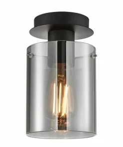Store Sklep Kaja Punktowa lampa sufitowa z kloszem SPL-5581-1SC-BK-SG SARDO | Kaja