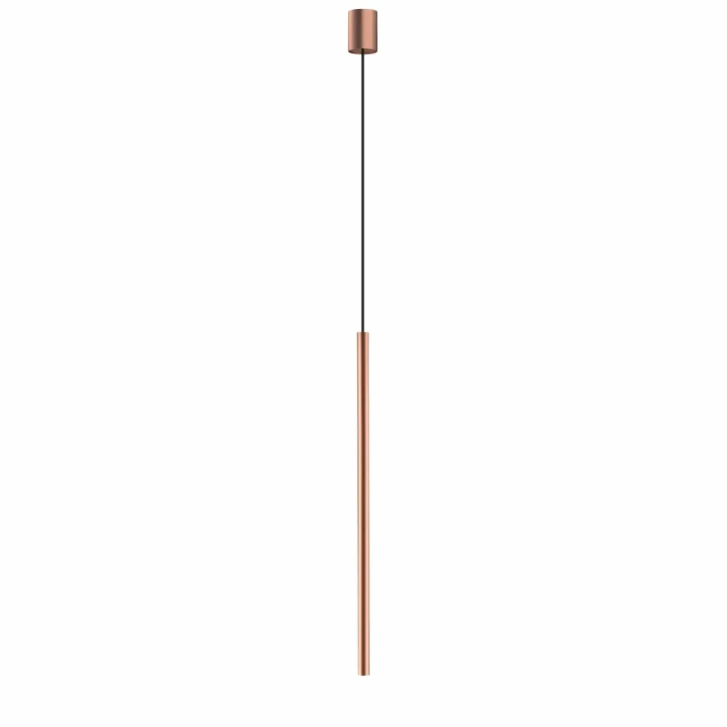 Fashion Sklep Kaja Punktowa lampa wisząca, tuba na gwint G9 75cm 10448 LASER | Kaja satynowamiedź