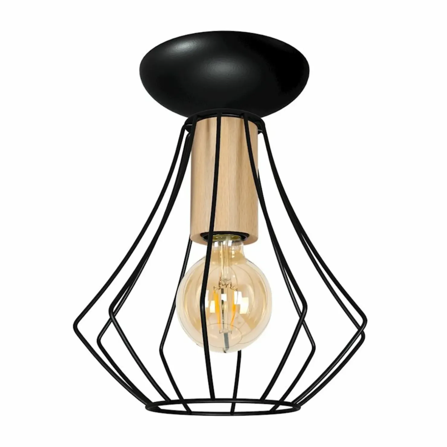 Shop Sklep Kaja Punktowa lampa z drucianym kloszem MLP4189 WILL | Kaja Oświetlenie