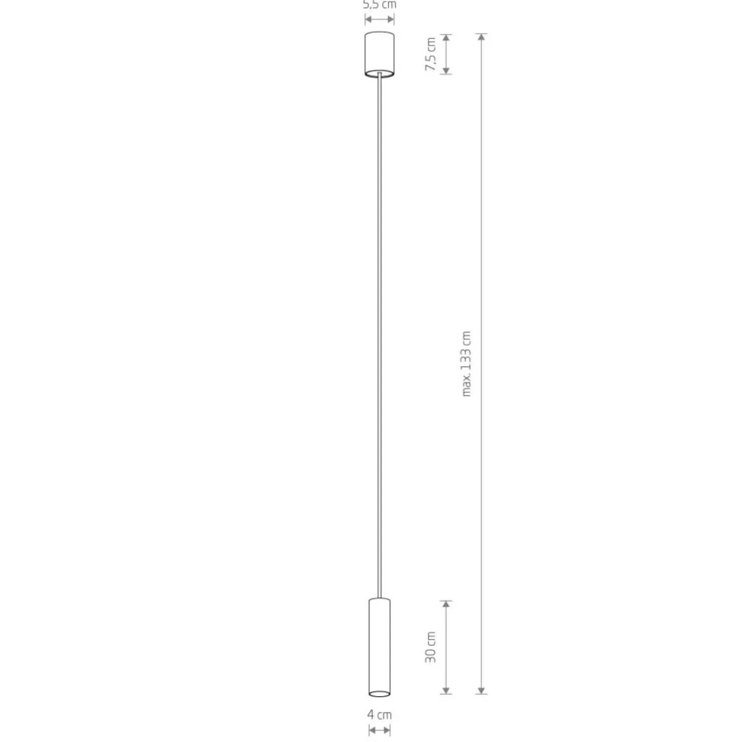 Cheap Sklep Kaja Punktowy, regulowany zwis, tuba 30cm 10772 FOURTY | Kaja Oświetlenie mosiądz