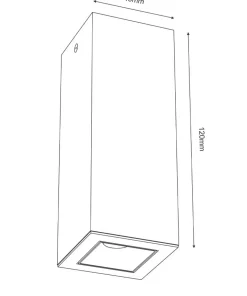 Punktowy słupek do salonu 12x4,5cm LED 3000K ANT 1031 z serii A-GLARE*Sklep Kaja Best