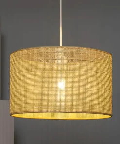 Store Sklep Kaja Rattanowa lampa o klasycznym kształcie ABR-LW18-BH-E27 BOHO | Kaja brązowy
