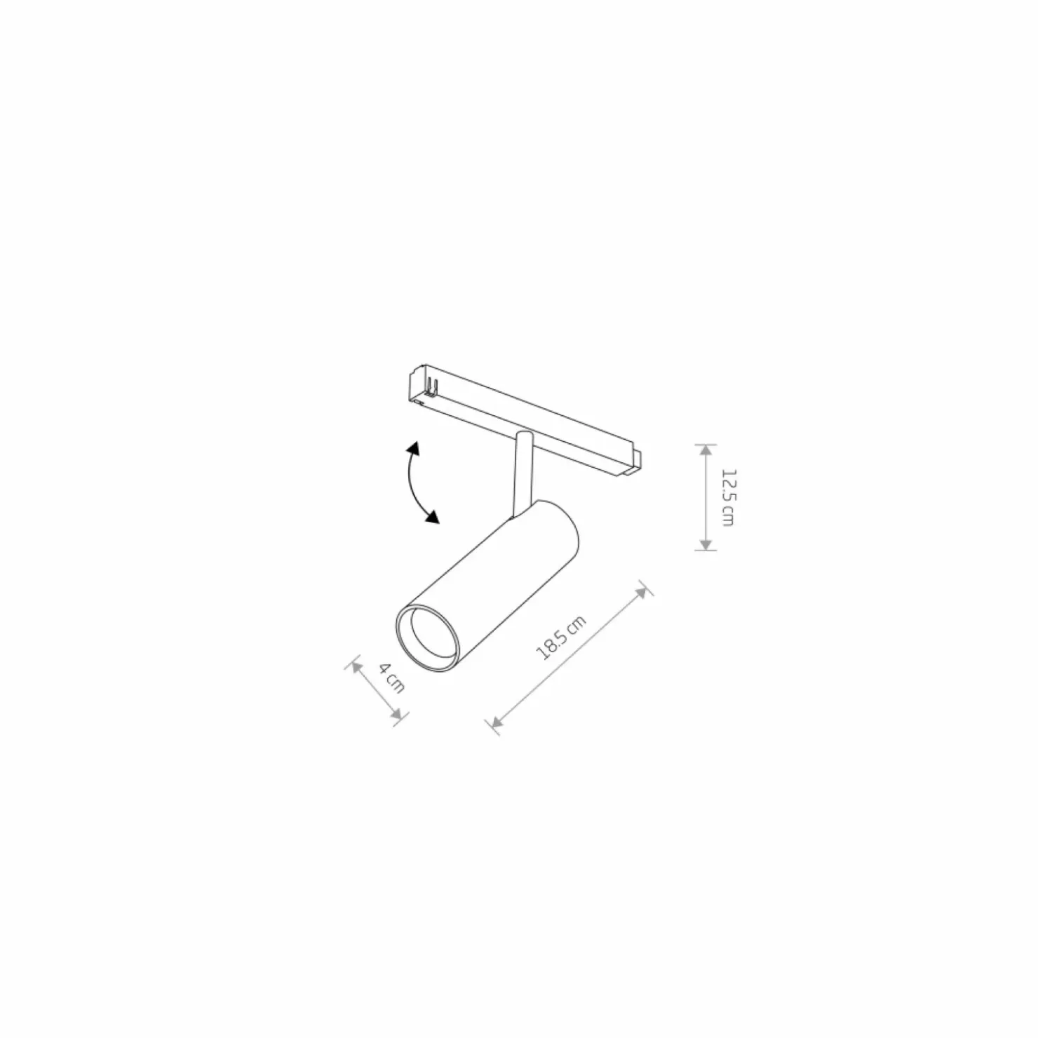 Reflektor do szyny magnetycznej 1F 10656 LVM SPOT LED | Kaja*Sklep Kaja Sale